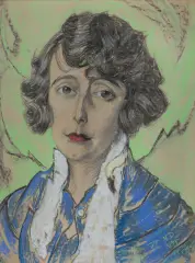 Stanisław Ignacy Witkiewicz, PORTRET RÓŻY DUCHOWEJ, VIII 1933, pastel, papier naklejony na tekturę