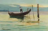 Feliks Michał Wygrzywalski, GONDOLIER, olej, płótno