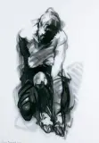 Andrzej Biernacki, FIGURA, 2000, węgiel, papier