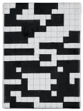 Ryszard Winiarski, RZUTY DWOMA KOSTKAMI BIAŁĄ I CZARNĄ, 1999, akryl, ołówek, płótno