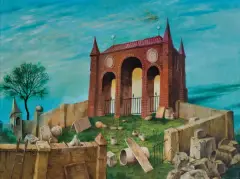 Henryk Waniek, ARC nr 8, 1983, olej, płyta pilśniowa
