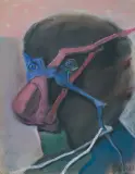 Stasys Eidrigevičius, NOS, 1994, pastel, papier