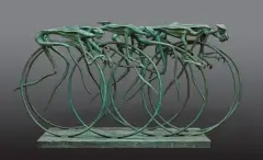 Bronisław Chromy, KOLARZE, 2010, brąz patynowany