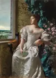 Władysław Czachórski, DAMA Z KSIĄŻKĄ, OK. 1886