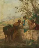 Henryk Siemiradzki, NAMOWA, olej, płótno