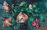 RÓŻE by Włodzimierz Terlikowski, 1928, olej, płótno, sold Dec 2024
