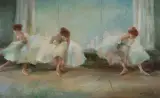 Miloslava Vrbova-Štefková, PRZED PRÓBĄ, olej, płyta pilśniowa