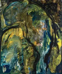 Edyta Hul, ZWIERZĘ 14-19, 2014, olej, emalia, płótno