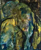 Edyta Hul, ZWIERZĘ 14-19, 2014, olej, emalia, płótno