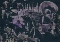 Alfred Lenica, NOWY ŚRODEK 33, 1961, tusz, gwasz, technika własna, papier milimetrowy