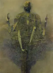 Zdzisław Beksiński, Q9, 1999-2000, olej, płyta pilśniowa