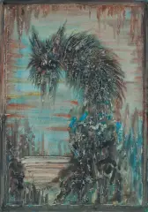 Jerzy Tchorzewski, SKRZAT, 1988, akryl, papier