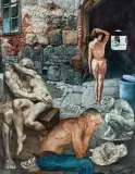 Wiesław Garboliński, PO DRUGIEJ STRONIE SŁOŃCA, 1997, olej, płótno