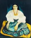 Moïse Kisling, BRETONKA, litografia barwna, papier