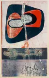 Tadeusz Lapinski, MANHATTAN'S VISION, 1968, litografia, papier