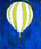 Jacek Łydżba, BALON, 2000, olej, płótno