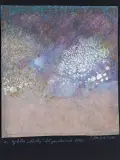 Teresa Panasiuk, Z CYKLU „LISTY”, 1990, gwasz, papier naklejony na czarny podkład