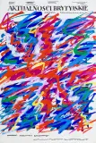 Waldemar Świerzy, PROJEKT OKŁADKI DO KATALOGU WYSTAWY, 1987, gwasz, tusz, karton