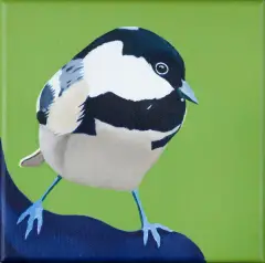 Antoni Janusz Wojnarowski, SIKORKA UBOGA, 2019, olej, płótno