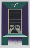 Zygmunt Czyż, POMIĘDZY ŚWIATŁEM, A GRANICĄ CIENIA VIII, 1980, linoryt barwny, papier
