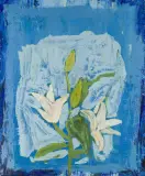 Jacek Łydżba, LILIE, 2000, olej, płótno