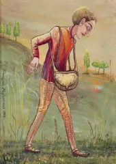 GRAM PIEŚŃ KOLOROWĄ by Franciszek Maśluszczak, 1982, olej, płótno, sold Oct 2024