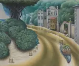 Jacek Yerka, STARORZECZE, 2024, pastel, karton naklejony na tekturę