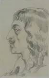 Jan Matejko, KRÓL JAN KAZIMIERZ, ołówek, papier