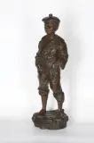 Wiktor Szczeblewski, GWIŻDŻĄCY CHŁOPIEC, brąz patynowany