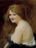 Tadeusz Styka, RUDOWŁOSA, lata 30. XX w., olej, tektura