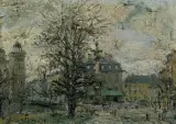 PLAC ZAMKOWY by Włodzimierz Zakrzewski, 1969, olej, płótno, offered Oct 2024