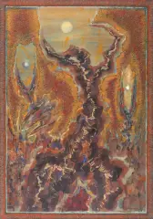 Jerzy Tchorzewski, POSTAĆ CHWYTAJĄCA GWIAZDĘ, 1982, akryl, papier