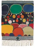 PEJZAŻ by Tadeusz Dominiku, lata 80. XX w., gobelin, len, wełna, sold Oct 2024