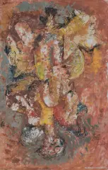 Marek Oberländer, FIGURA, 1961, olej, płótno