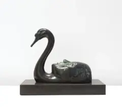 Rafał Olbiński, LA DONNA DEL LAGO, 2020, brąz patynowany