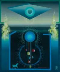 Henryk Płóciennik, BEZ TYTUŁU, 1989, olej, płótno