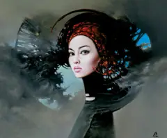 Karol Bak, OPOWIEŚĆ ZMIERZCHU, 2015, olej, płótno