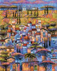 Maciej Urbaniak, THE GARDEN IN CORTONA, olej, płótno