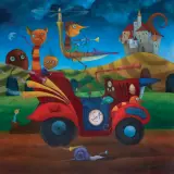 Tomasz Pietrzyk, AUTOMOBILOPLAN, 2012, olej, płyta
