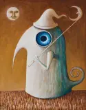 Leszek Kostuj, GRZDYL KSIĘŻYCOWY III, 2010, akryl, płyta