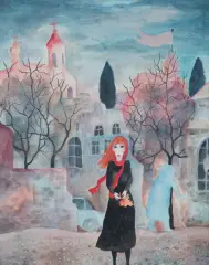 Katarzyna Ważyk, COŚ SIĘ ZMIENIA, 1987, gwasz, papier