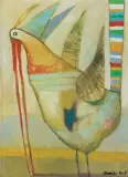 Jakub Chomicki, RAJSKI PTAK, 2015, olej, płótno