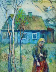 Franciszek Maśluszczak, POD BIŁGORAJEM, 1996, akryl, płótno