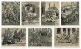 Leon Wróblewski, Z CYKLU POWSTANIE WARSZAWSKIE, litografia barwna, papier