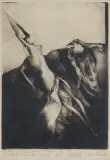 Feliks Chudzyński, FAZA 3 – JEDYNE WŁAŚCIWE WYJŚCIE, 1982, mezzotinta, sucha igła, papier kremowy
