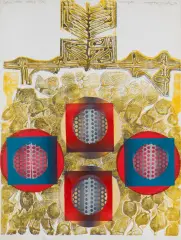 Tadeusz Lapinski, TARGETS, 1971, litografia barwna, papier