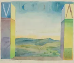Victoria by Henryk Waniek, 1995, akwarela, ołówek, papier żeberkowy, offered Jun 2024