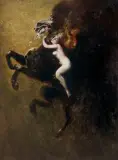 Władysław Podkowiński, SZAŁ – SZKIC, 1893, olej, płótno