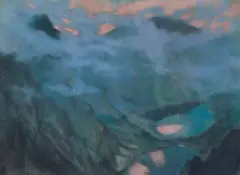 Kazimierz Stabrowski, MORSKIE OKO Z CYKLU TATRY, 1927, pastel, papier