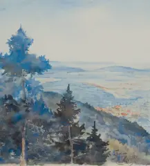 CZORSZTYN by Julian Fałat, 1921, akwarela, papier, sold Jun 2024